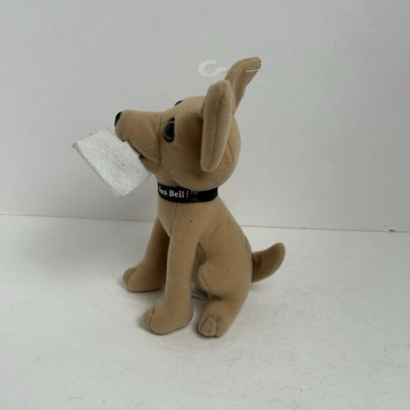 Vintage Plush Taco Bell Chihuahua with Free Tacos Sign Says ‘Here Lizard Lizard’ - Picture 2 of 5